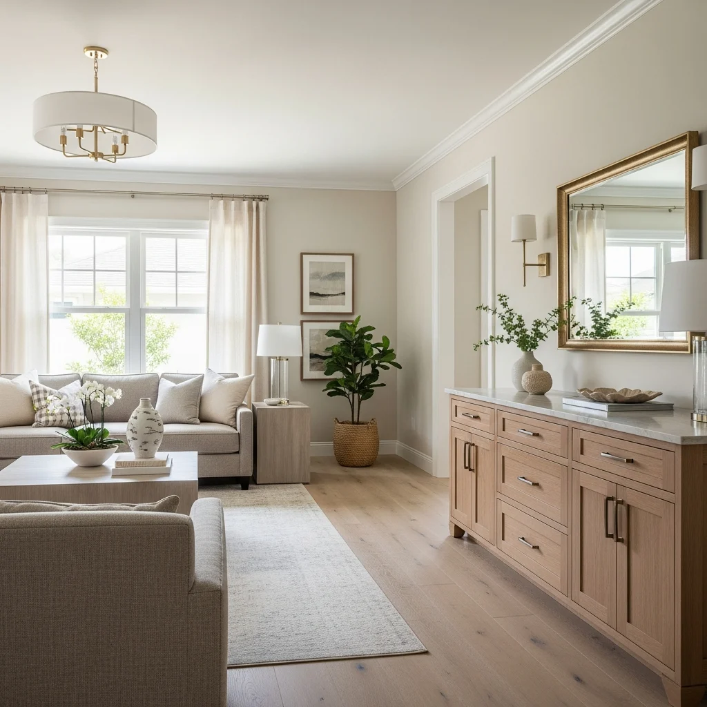 cohesive-home-remodel-florida-Xn83ky Modern Southwest Florida living room with cohesive design elements