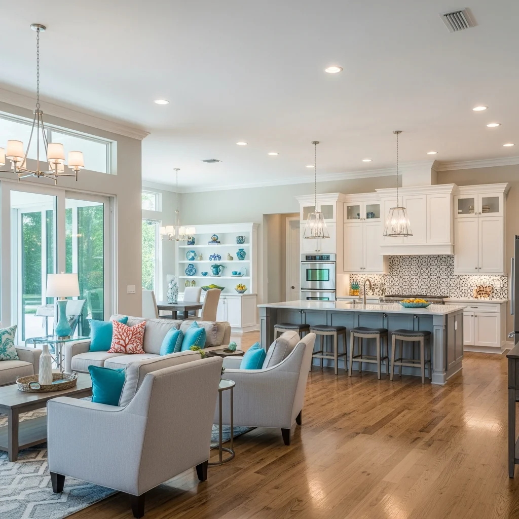 florida-home-remodel-interior-JzLbiE Spacious Florida home interior with modern and classic design elements