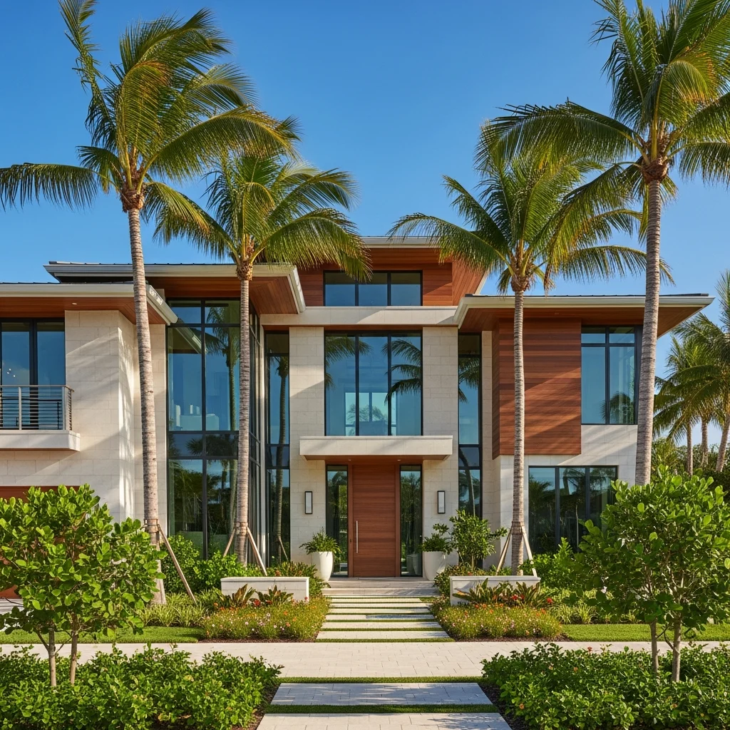 modern-coastal-home-florida-2hXItC Modern coastal home with sleek design and tropical landscaping
